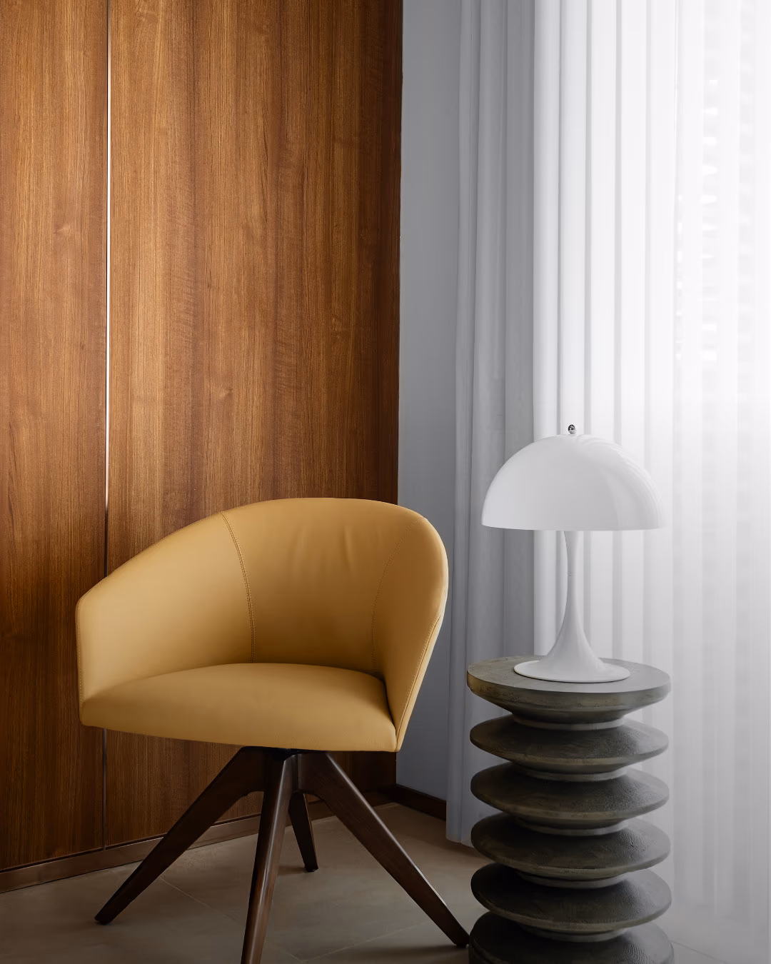 Hunter Douglas Luminette sheers circadian wellness diffused light management for a Marin County living space